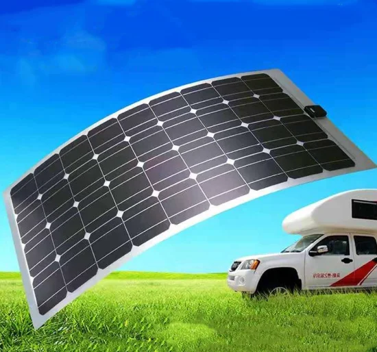 Esg Célula monocristalina Piezas pequeñas para autocaravanas Kits de paneles solares flexibles de 50 vatios 50W 12V para casas rodantes