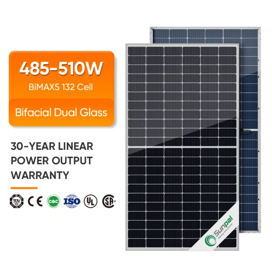 Paneles solares de vidrio doble bifacial Sunpal 490 Watt 495 Watt 500 Watt 505 Watt para uso comercial